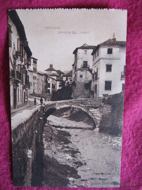 Postales: GRANADA - CARRERA DEL DARRO - HAUSER Y MENET - Foto 1
