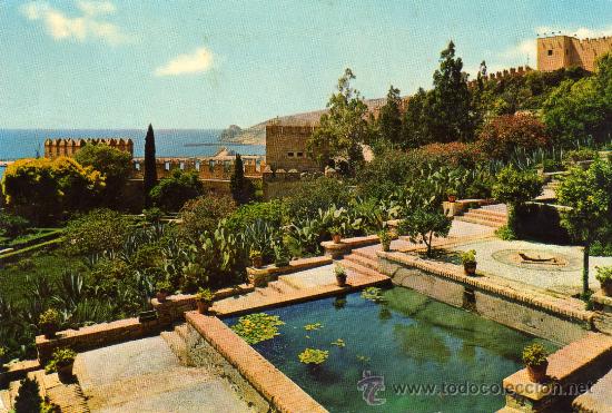 Postales: ALMERIA,JARDINES DE LA ALCAZABA