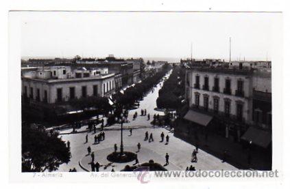 Postales: Almeria. Ed. Arribas. n&ordm; 7. Sin circular. Sin escribir. Av del Generalisimo y Puerta de Purchena.