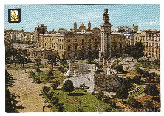 Postales: N&ordm; 1.117. CADIZ. PLAZA DE ESPA&Ntilde;A. MONUMENTO A LAS CORTES