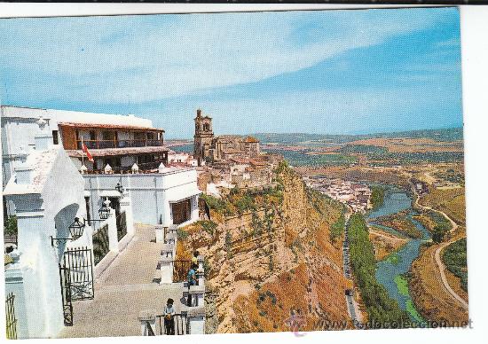 Postales: N&ordm; 24. ARCOS DE LA FRONTERA. CORTES DE LA PE&Ntilde;A Y RIO GUADALETE