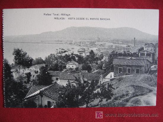 Postales: MALAGA - VISTA DESDE EL MONTE SANCHA - RAFAEL TOVAL - SIN CIRCULAR