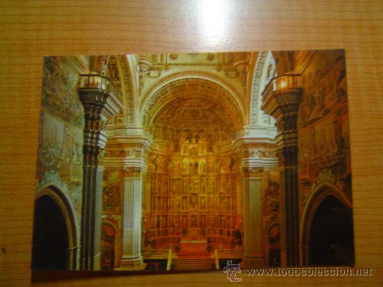 Postales: POSTAL MONASTERI DE SAN JERONIMO  (SIGLOXVI) VISTA PARCIAL DEL CRUCERO Y RETABLO MAYOR GRANADA SIN C