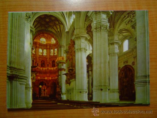 Postales: POSTAL GRANADA CATEDRAL CAPILLA MAYOR Y COLUMNAS  SIN CIRCULAR - Foto 1