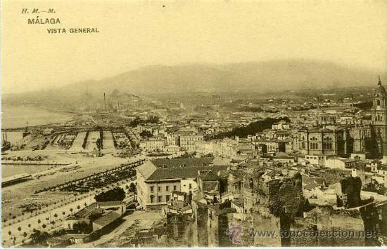Postales: POSTAL MALAGA BONITA VISTA GENERAL