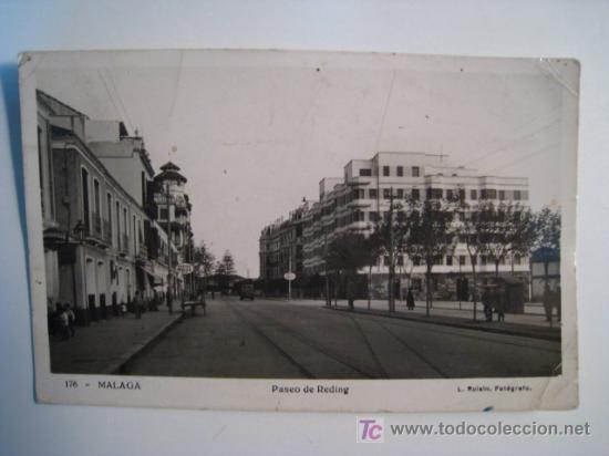 Postales: MALAGA: PASEO DE REDING (ROISIN 176). POSTAL