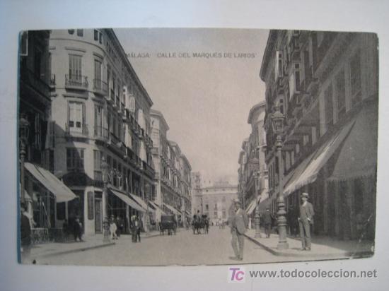 Postales: MALAGA: CALLE DEL MARQUES DE LARIOS (HM). POSTAL