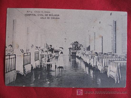 Postales: MALAGA - HOSPITAL CIVIL - SALA DE CIRUGIA