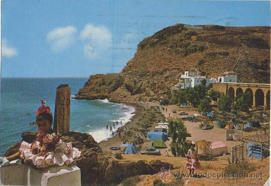 Postales: TARJETA POSTAL CAMPING LA GARROFA ALMERIA