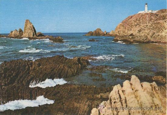 Postales: TARJETA POSTAL ARRECIFE DE LAS SIRENAS Y CABO DE GATA ALMERIA
