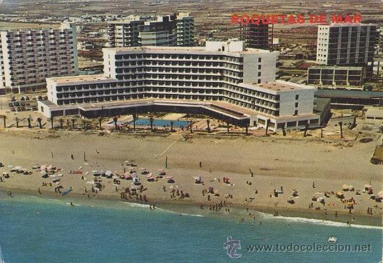 Postales: TARJETA POSTAL ROQUETAS DE MAR HOTEL SABINAL ALMERIA