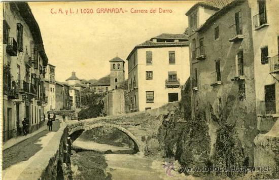 Postales: POSTAL GRANADA CARRERA DEL DARRO - Foto 1