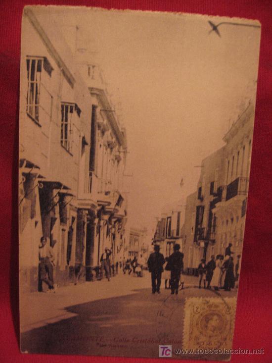Postales: AYAMONTE - CALLE CRISTOBAL COLON - Foto 1