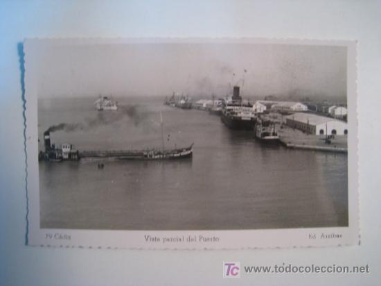 Postales: CADIZ: VISTA PARCIAL DEL PUERTO (ARRIBAS 79)