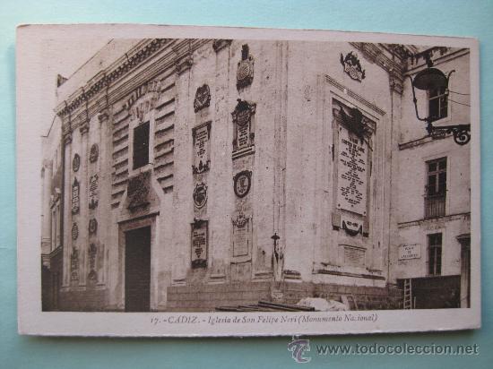 Postales: CADIZ - 17 - IGLESIA DE SAN FELIPE NERI (FOTO L. ROISIN)