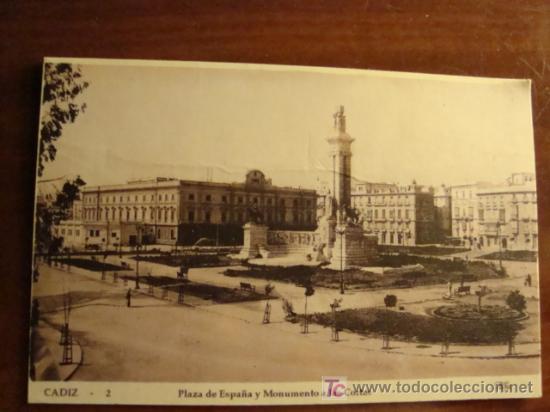 Postales: estatua de s. moret y paseo de cnalejas calendeario 1999 (el melli) cadiz