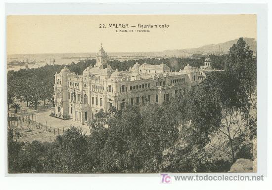 Postales: Postal del Ayuntamiento de M&aacute;laga. Nueva.