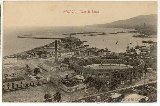 Postales: POSTAL ANTIGUA DE ESPA&Ntilde;A CIRCA 1900 ANDALUCIA MALAGA PLAZA DE TOROS