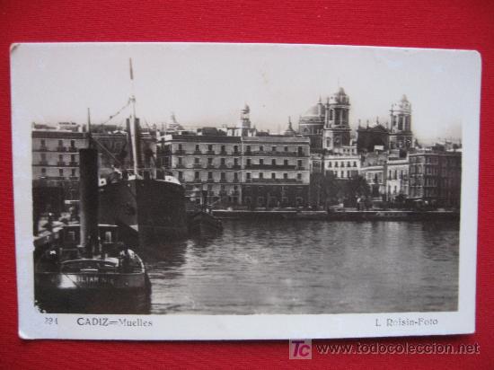 Postales: CADIZ - MUELLES - Foto 1