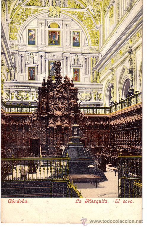 Postais: N&ordm; 202 POSTAL CORDOBA SIN DIVIDIR LA MEZQUITA EL CORO