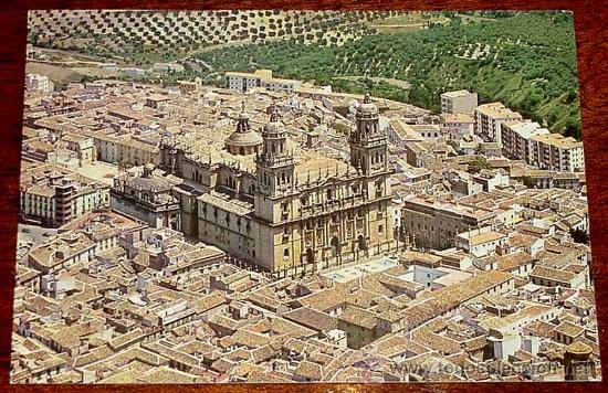 Postales: ANTIGUA FOTO POSTAL DE JAEN - CATEDRAL - CIRCULADA - ED. ARRIBAS - CIRCULADA.