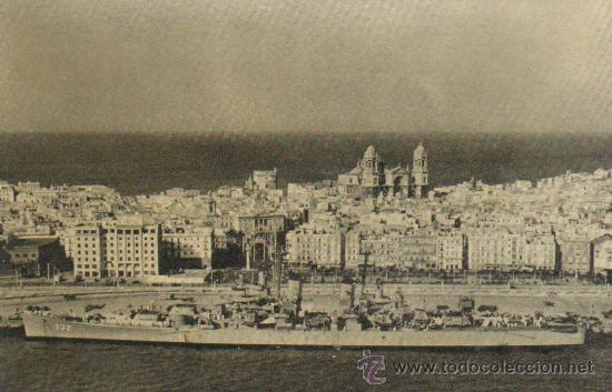 Postales: CADIZ. VISTA PARCIAL. CON PUBLICIDAD AL DORSO. P-ANC-117,10