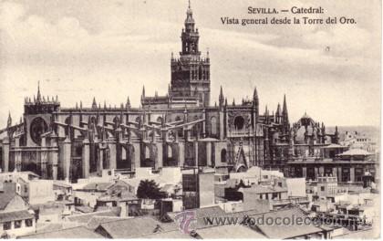 Postales: N&ordm; 1287 POSTAL SEVILLA CATEDRAL - Foto 1