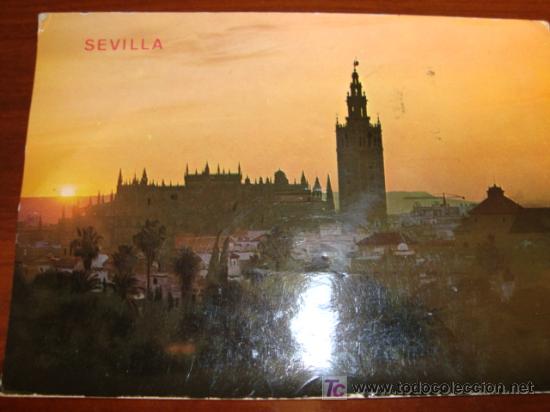 Postais: SEVILLA, PUESTA DE SOLO, CIRCULADA