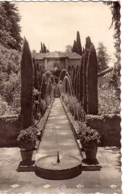 Postales: N&ordm; 1653 POSTAL GRANADA GENERALIFE - Foto 1