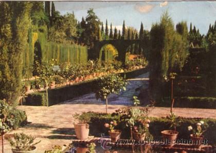 Postales: N&ordm; 1657 POSTAL GRANADA JARDINES GENERALIFE - Foto 1