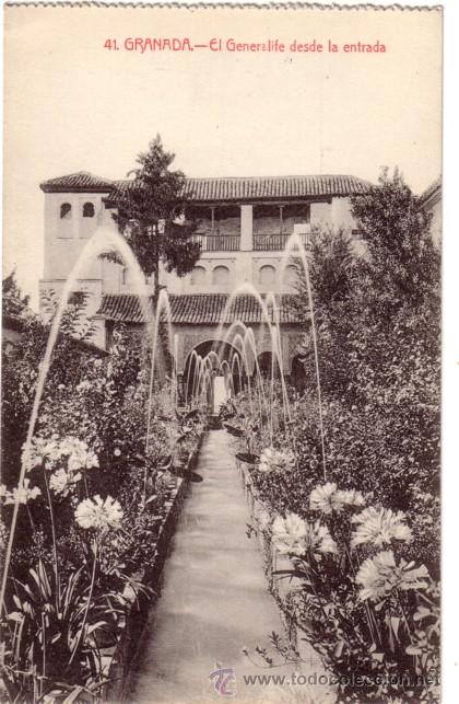 Postales: N&ordm; 2851 POSTAL GRANADA EL GENERALIFE - Foto 1