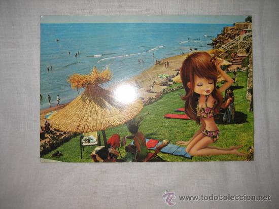Postales: 57.-TORREMOLINOS-.- MALAGA.-PLAYA