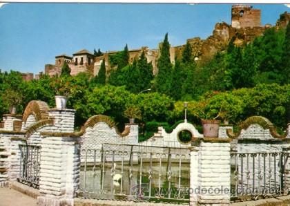 Postales: N&ordm; 4204 POSTAL MALAGA PARQUE Y ALCAZABA