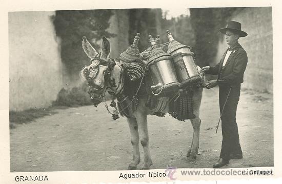 Postales: GRANADA. AGUADOR T&Iacute;PICO. - Foto 1