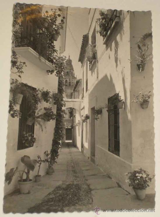 Postkarten: ANTIGUA FOTO POSTAL DE CORDOBA - CALLE DE LAS FLORES. GARCIA GARRABELLA 14, SIN CIRCULAR