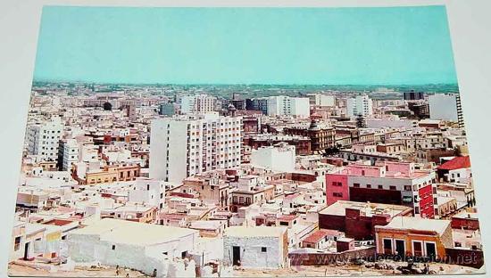 Postales: ANTIGUA FOTO POSTAL DE ALMERIA - VISTA PARCIAL - ED. F. GALLEGOS - CIRCULADA.