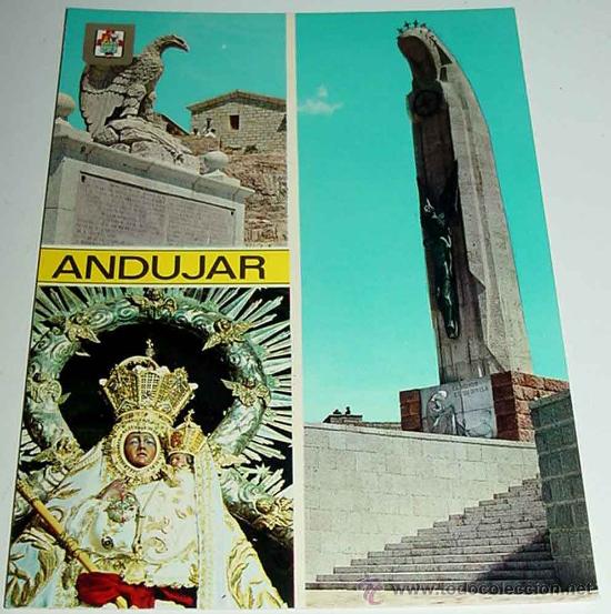 Postales: ANTIGUA FOTO POSTAL DE ANDUJAR - JAEN - DIVERSOS ASPECTOS - ED. FISA - NO CIRCULADA.