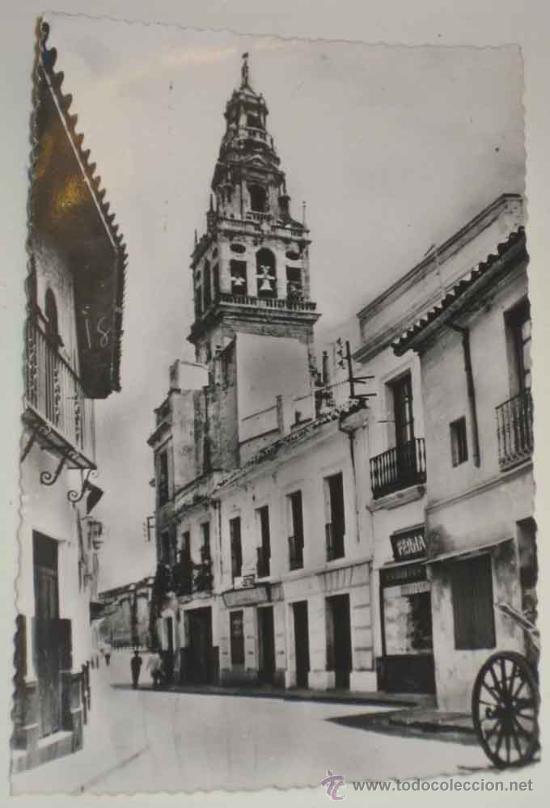 Postkarten: ANTIGUA FOTO POSTAL DE CORDOBA - JUDERIA Y CAMPANARIO. HELIOTIPIA ARTISTICA ESPA&Ntilde;OLA 18 HAE - SIN CI