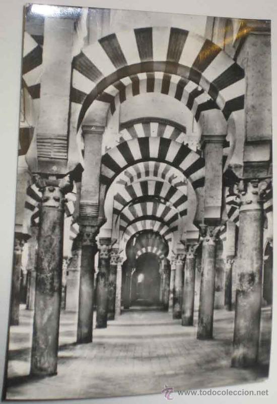 Postkarten: ANTIGUA FOTO POSTAL DE CORDOBA - MEZQUITA LABERINTO DE COLUMNAS. HELIOTIPIA ARTISTICA ESPA&Ntilde;OLA 7 HAE