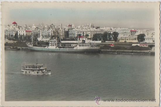 Postales: TARJETA POSTAL VISTA PARCIAL Y EL PUERTO CADIZ