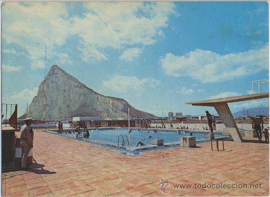 Postales: TARJETA POSTAL VIEW OF ROCK OF GIBRLATAR FROM SPAIN CADIZ