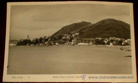 Postales: ANTIGUA FOTO POSTAL DE MALAGA - BELLA VISTA, CALETA, LIMONAR - ED. L ROISIN - NO CIRCULADA.