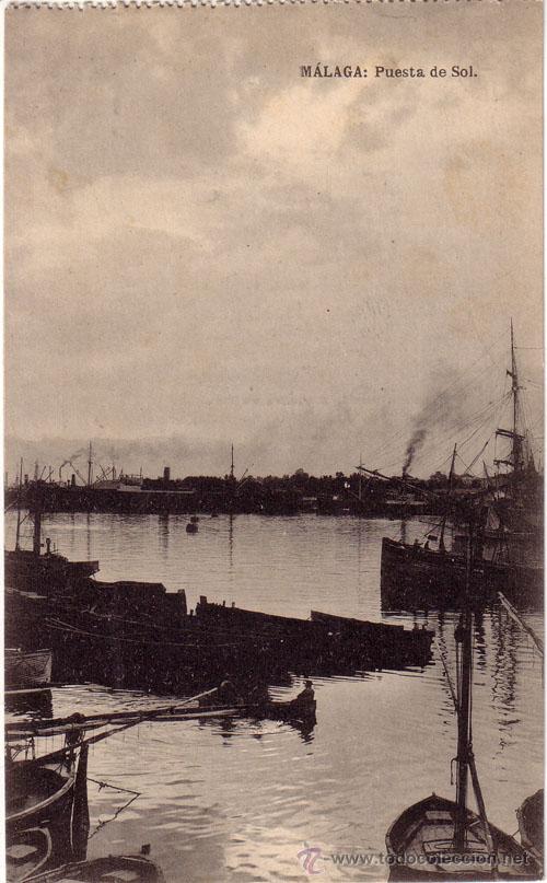 Postales: N&ordm; 7296 POSTAL MALAGA PUERTO