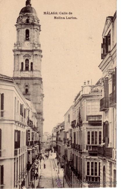 Postales: N&ordm; 7297 POSTAL MALAGA CALLE DE MOLINA LARIOS