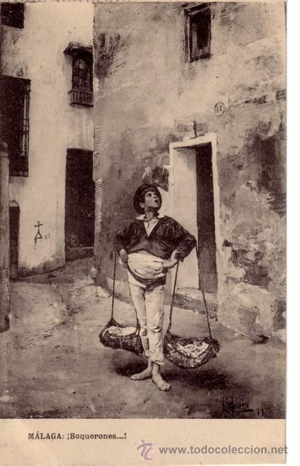 Postais: N&ordm; 7300 POSTAL MALAGA BOQUERONES CUADRO