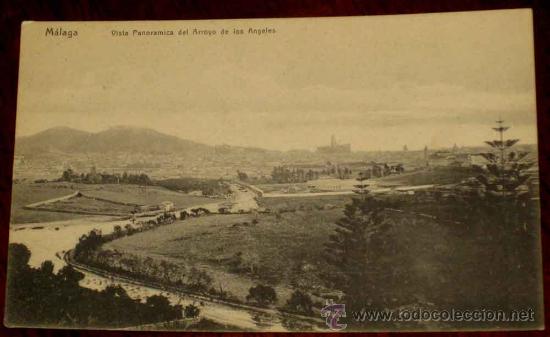 Postales: ANTIGUA POSTAL DE MALAGA - VISTA PANORAMICA DEL ARROYO DE LOS ANGELES - ED. KNACKSTEDT Y NATHER - RE