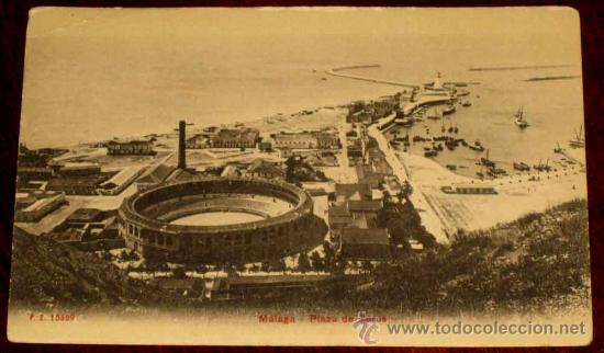 Postales: ANTIGUA POSTAL DE MALAGA - PLAZA DE TOROS - NO CIRCULADA - ESCRITA.