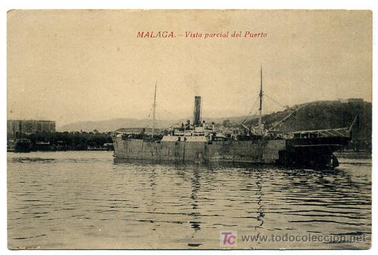 Postales: MALAGA, VISTA PARCIAL DEL PUERTO,    P26066