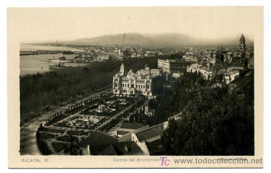 Postales: MALAGA, PARQUE DEL AYUNTAMIENTO,   P26071