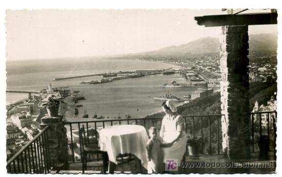 Postales: MALAGA, PUERTO DESDE LA HOSTERIA,   P26077